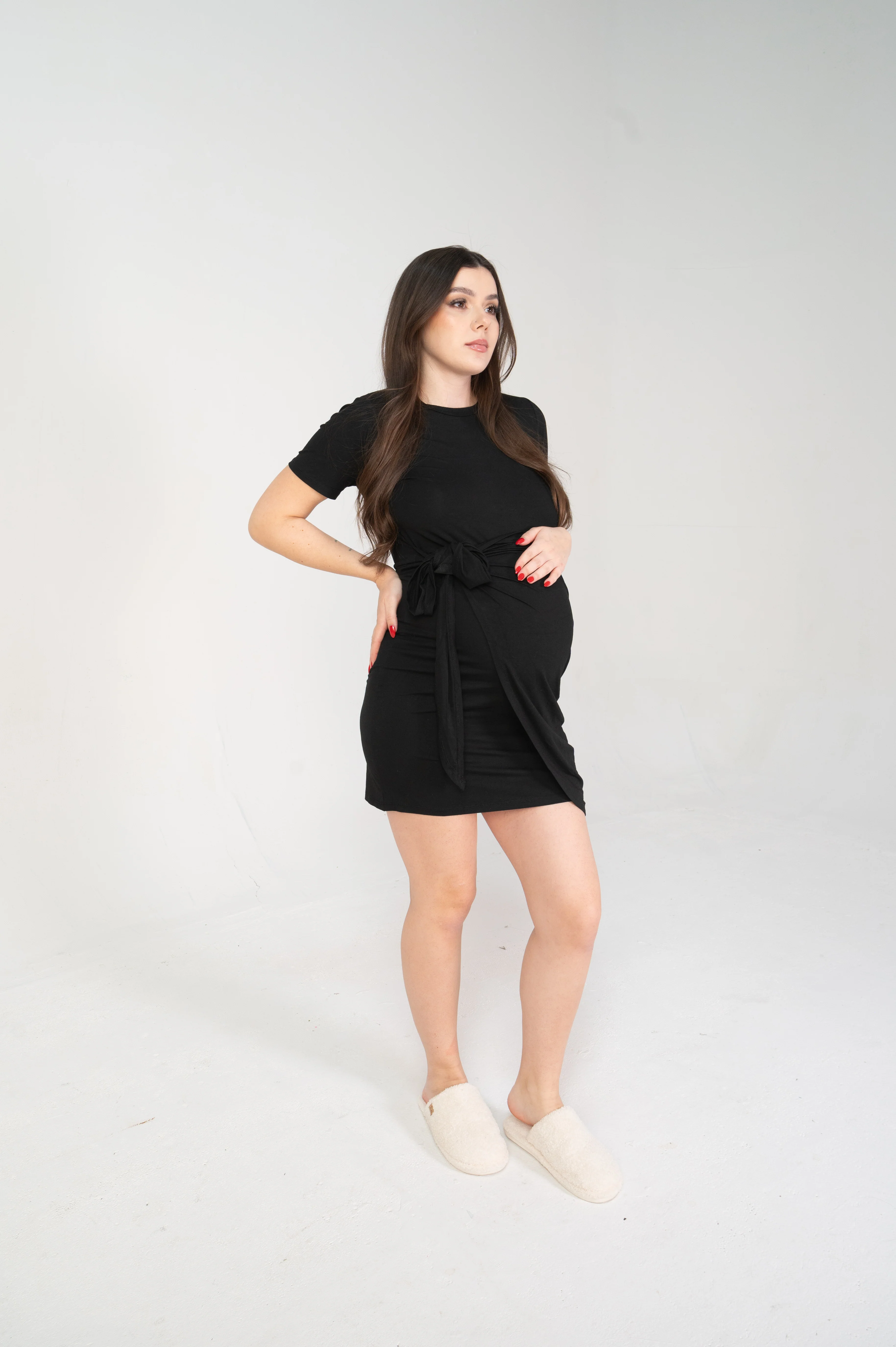 Elyse Maternity Wrap Dress - Image 3
