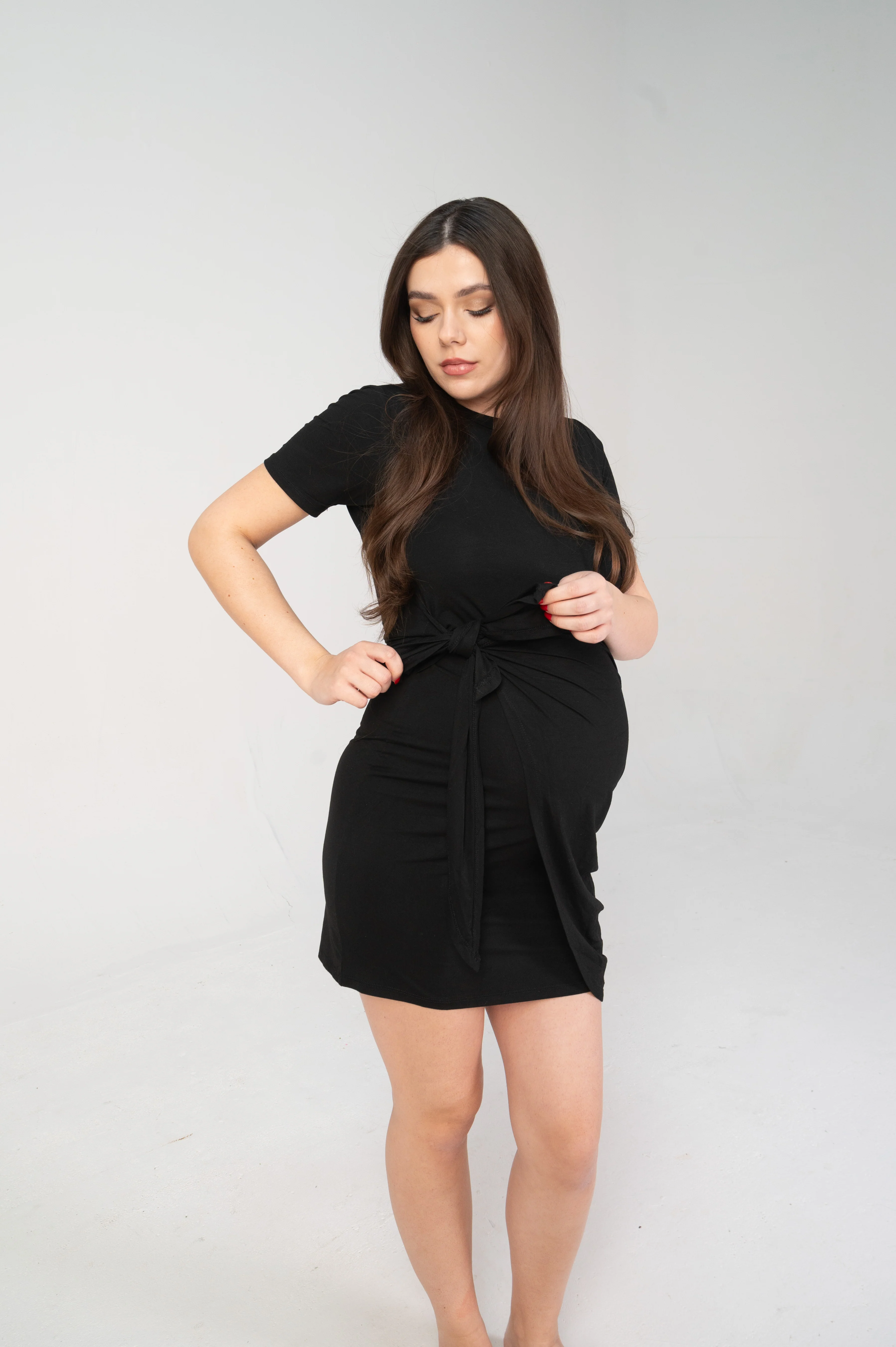 Elyse Maternity Wrap Dress - Image 4