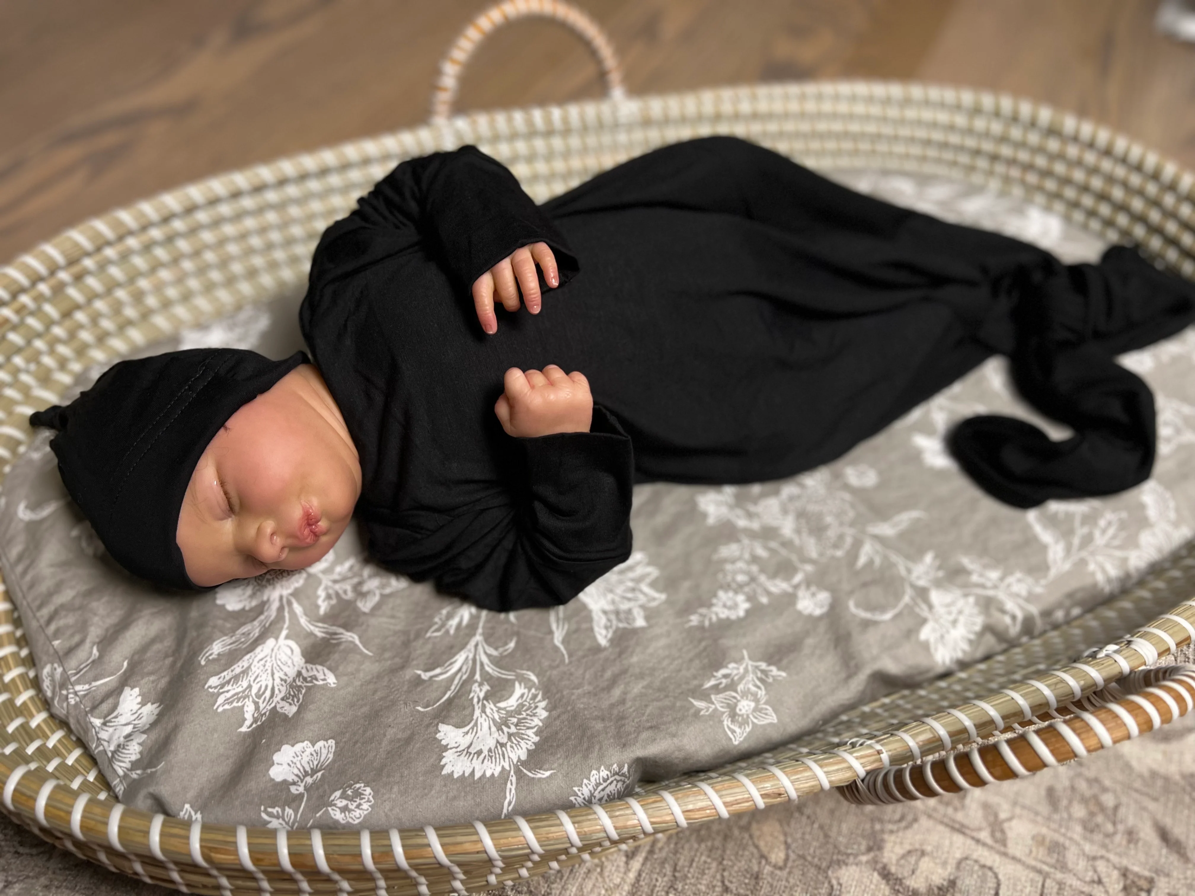 Baby Knot Gown Set: Midnight Blue - Image 2