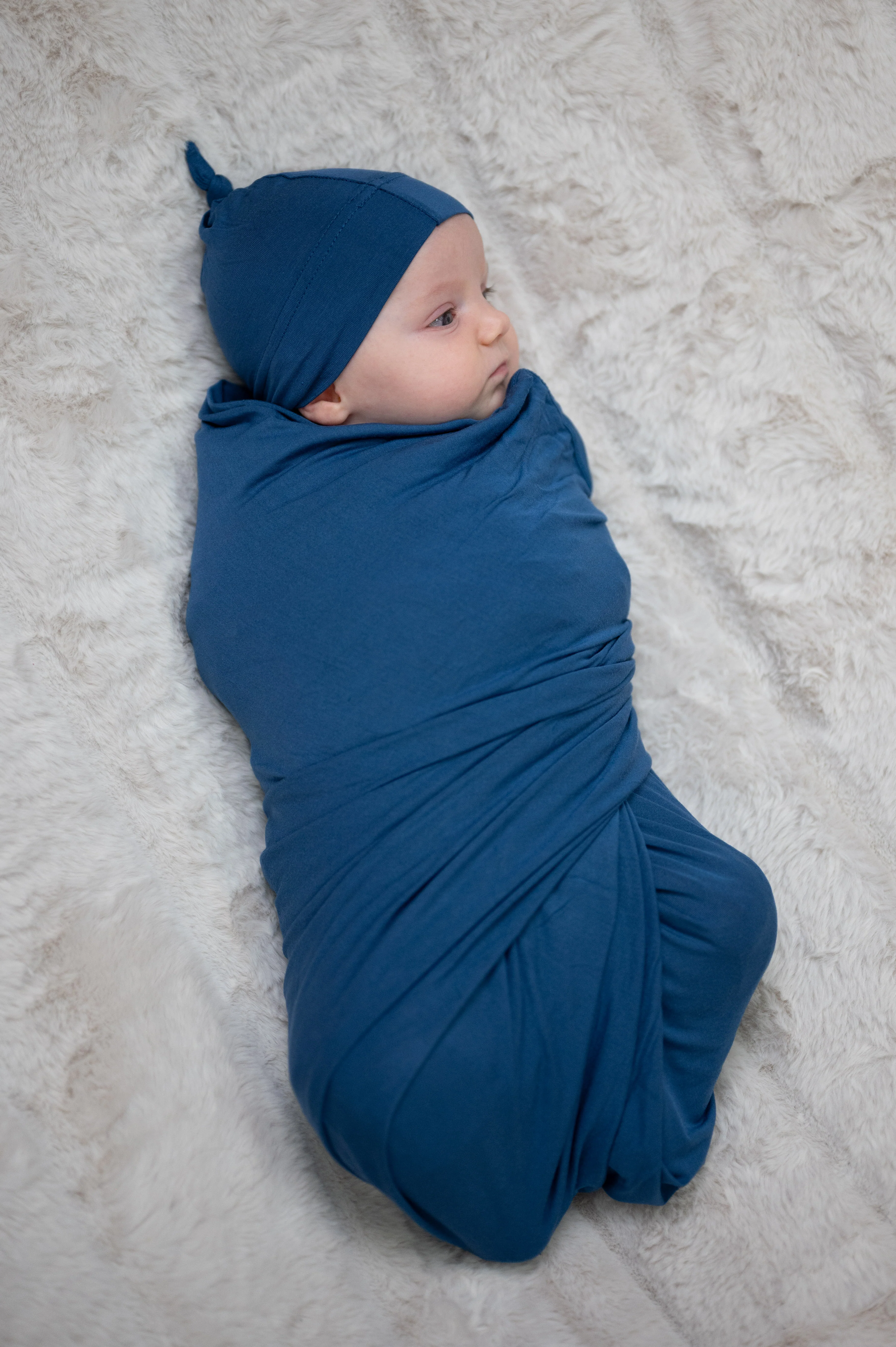 Baby Swaddle Set: Midnight Blue - Image 3
