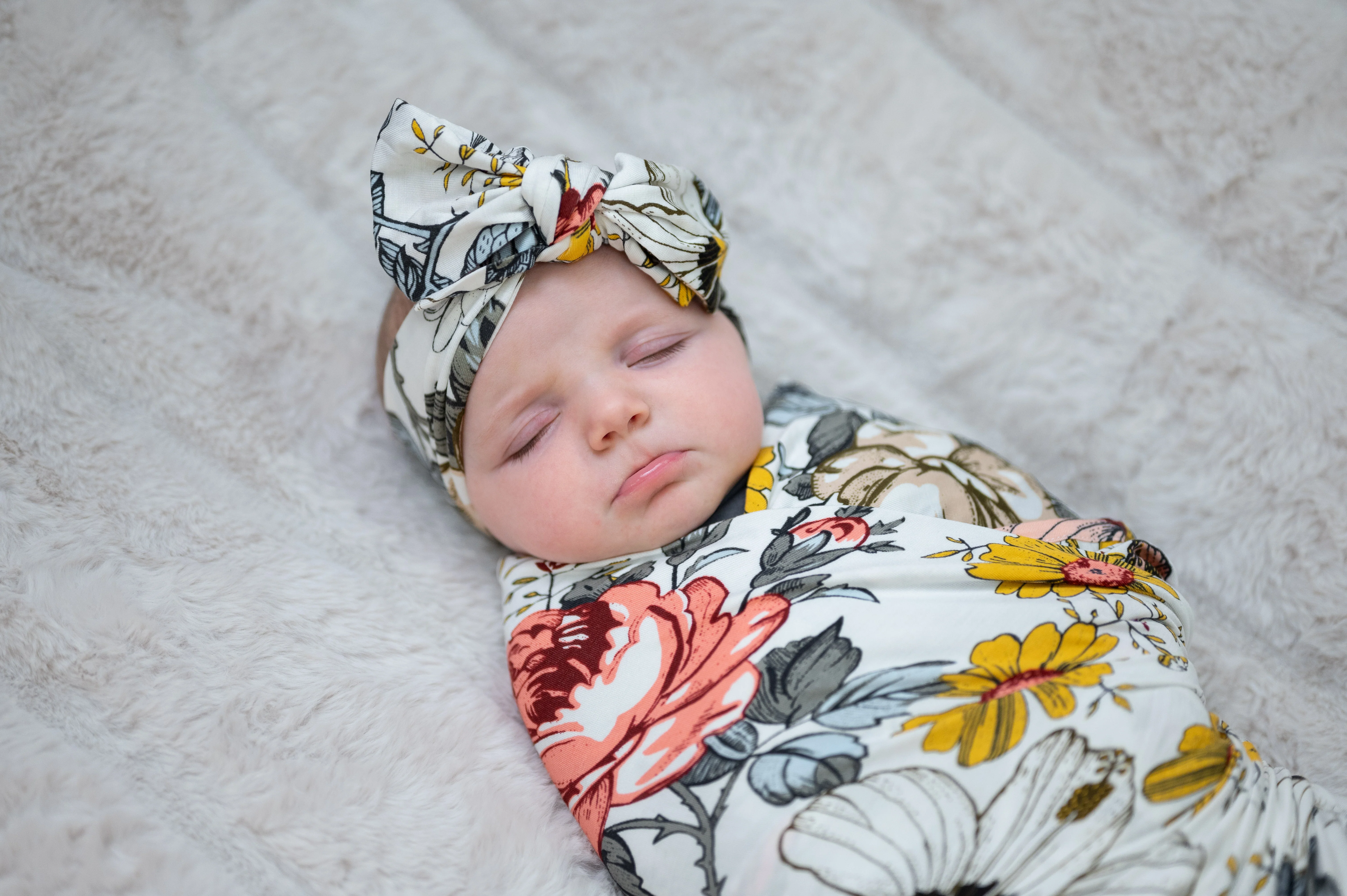 Baby Swaddle Set: Vintage Floral - Image 2