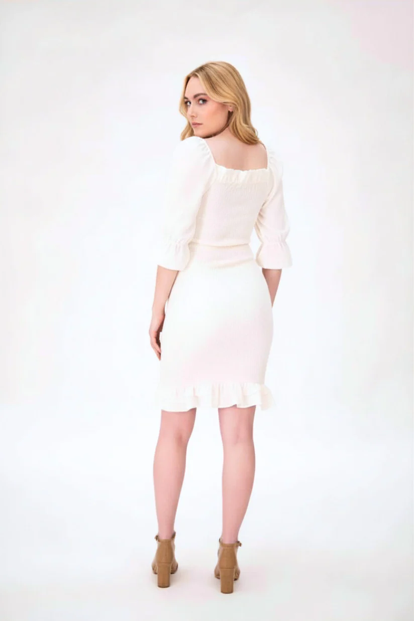 Daisy Dress In White - Image 2