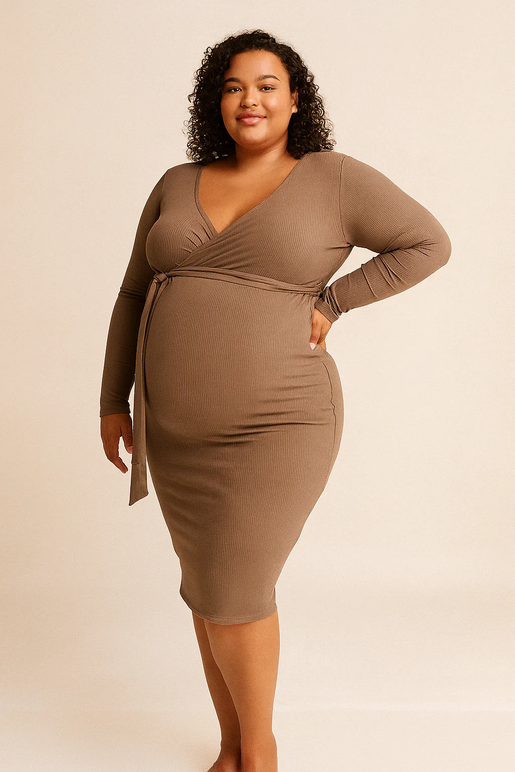 Estelle Dress in Chestnut - Image 5
