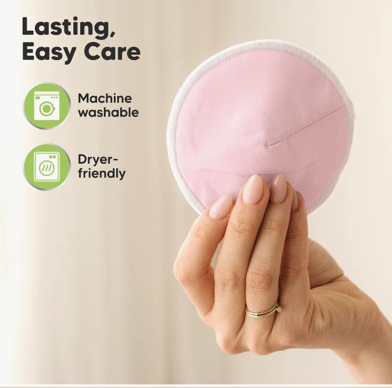 KeaBabies Comfy Organic Nursing Pads (Pastel, Medium 3.9") - Image 3
