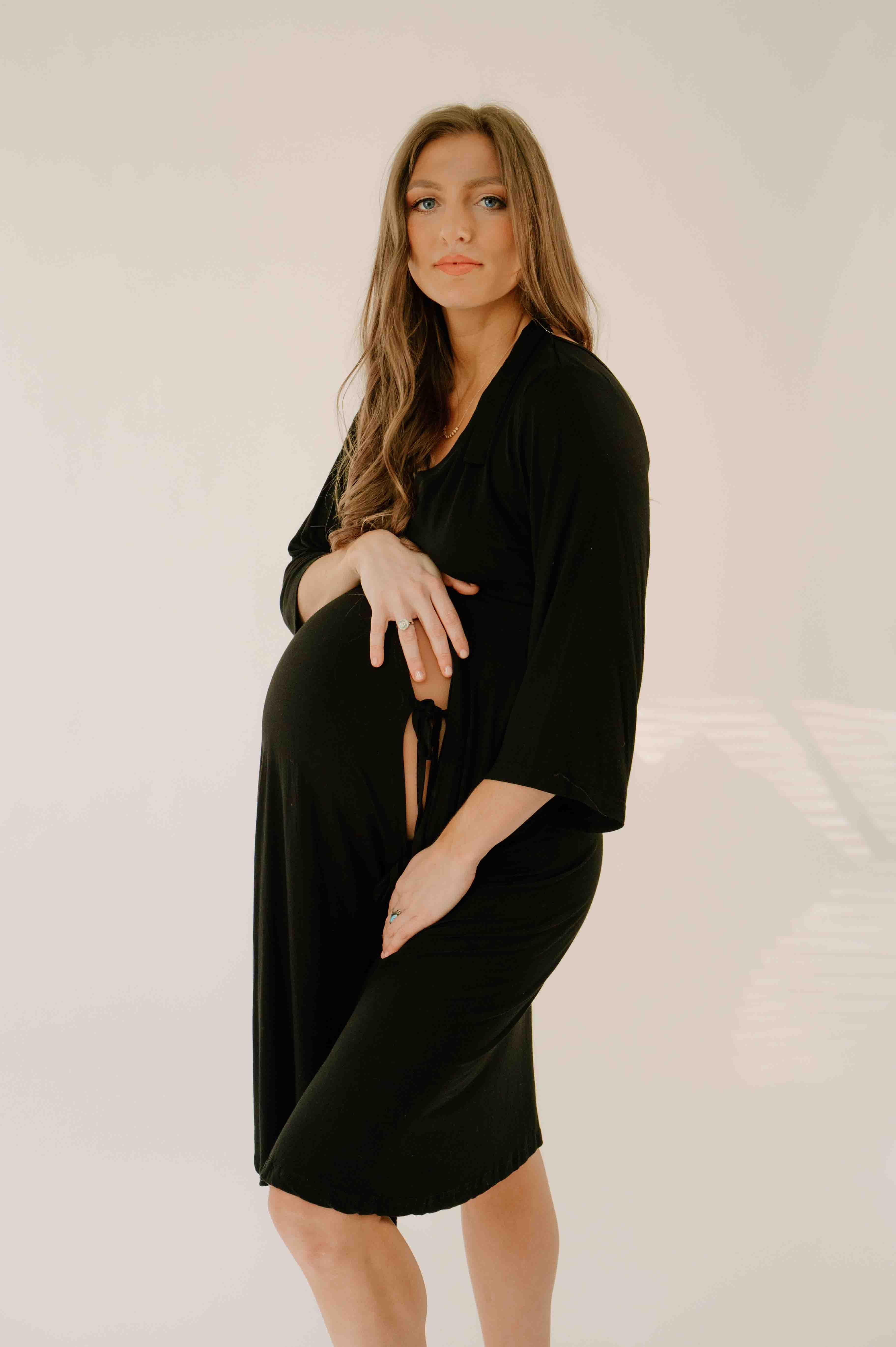 Lila Bamboo Labor & Postpartum Gown - Image 2