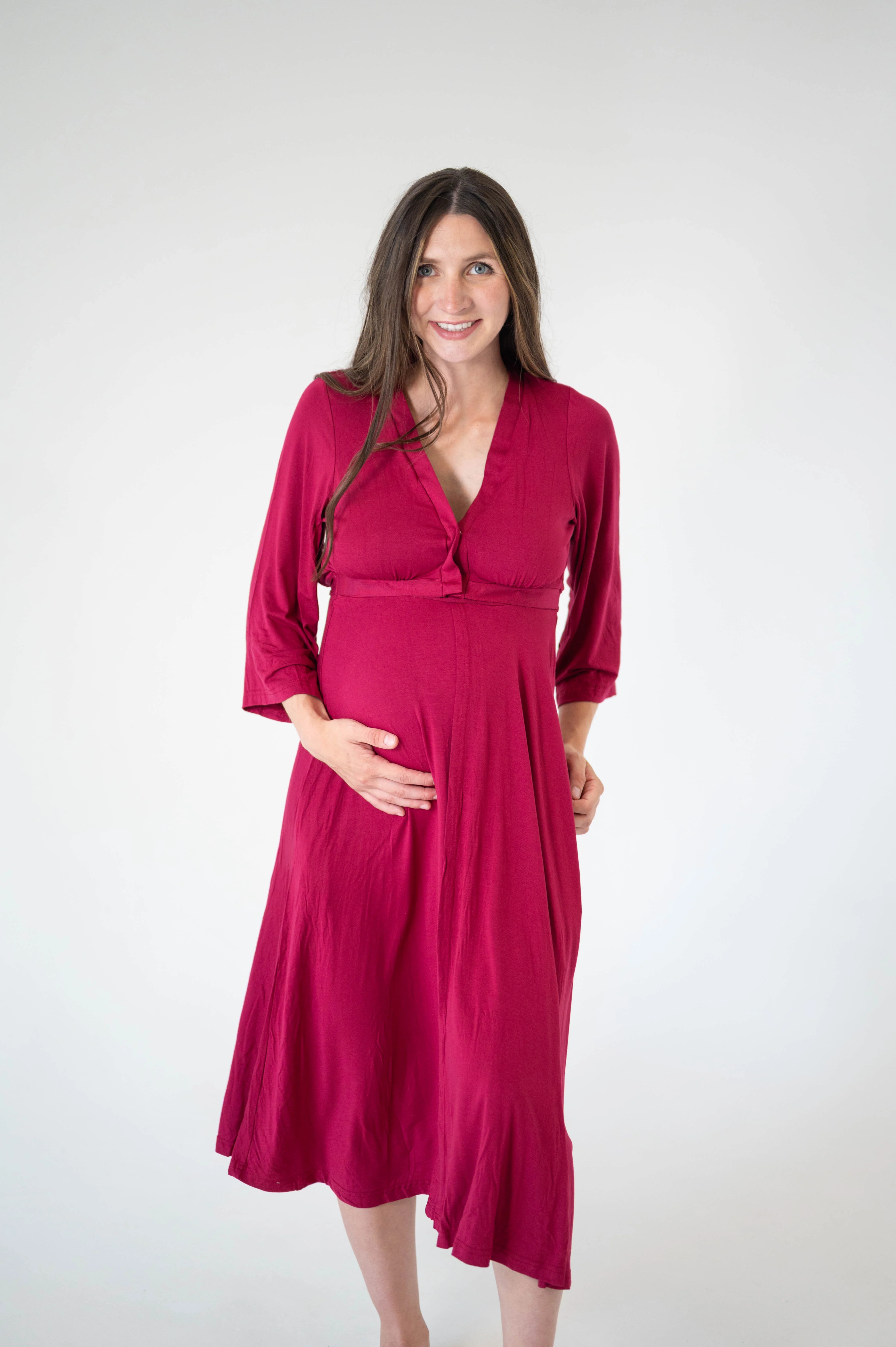 Lila Bamboo Labor & Postpartum Gown - Image 3