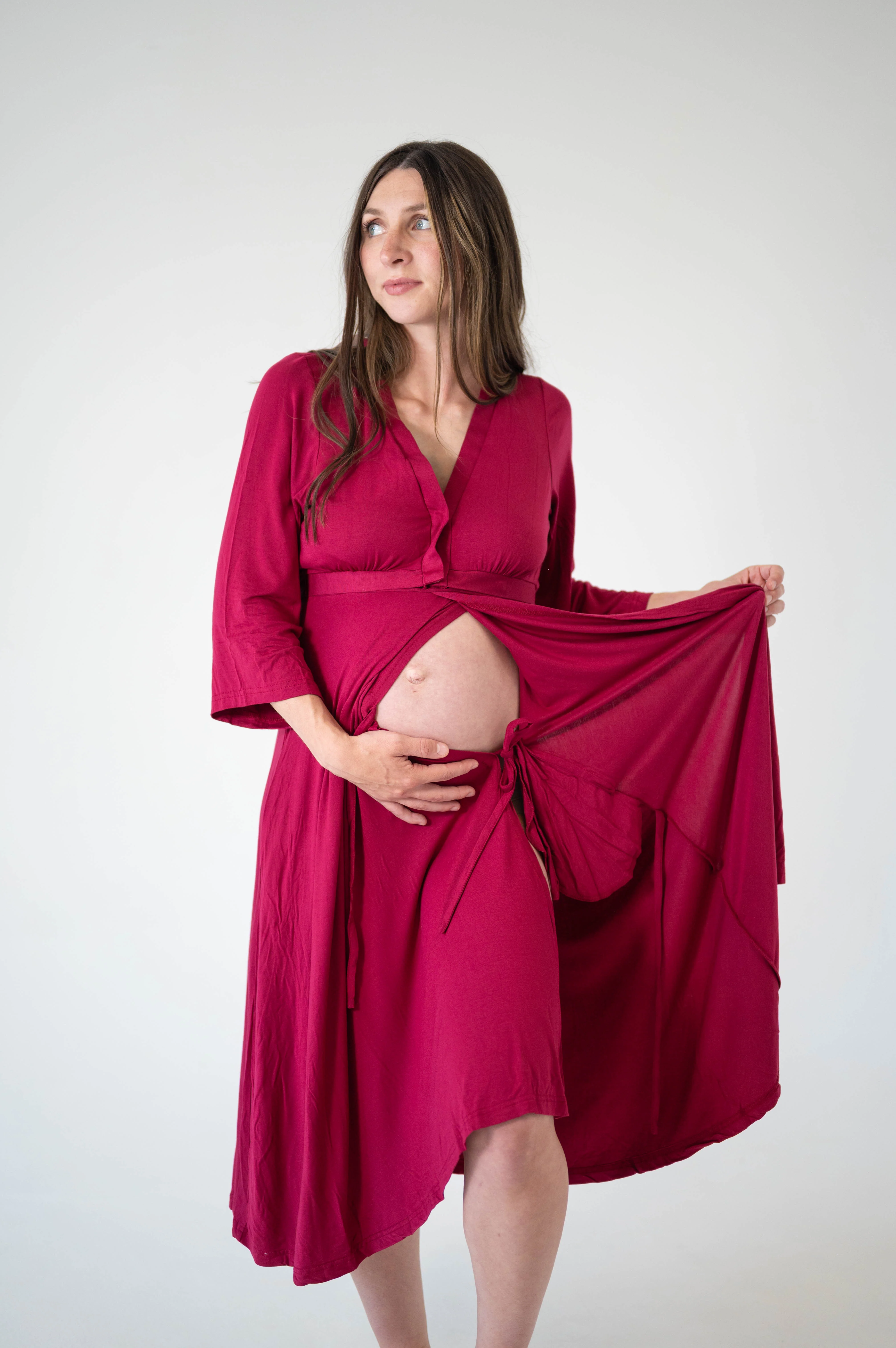 Lila Bamboo Labor & Postpartum Gown - Image 5