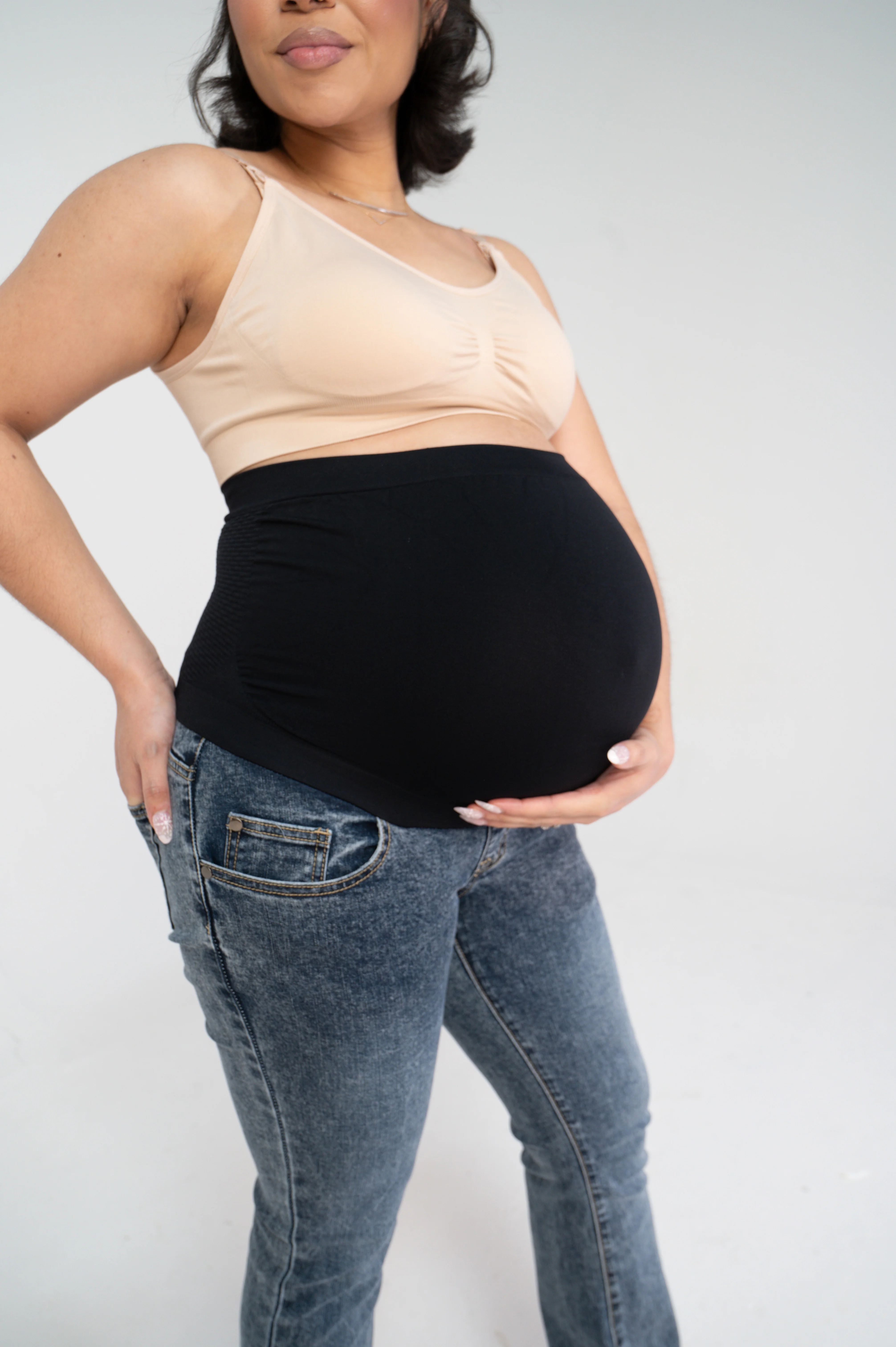 Lila Bootleg Maternity Denim Jeans Indigo - Image 3