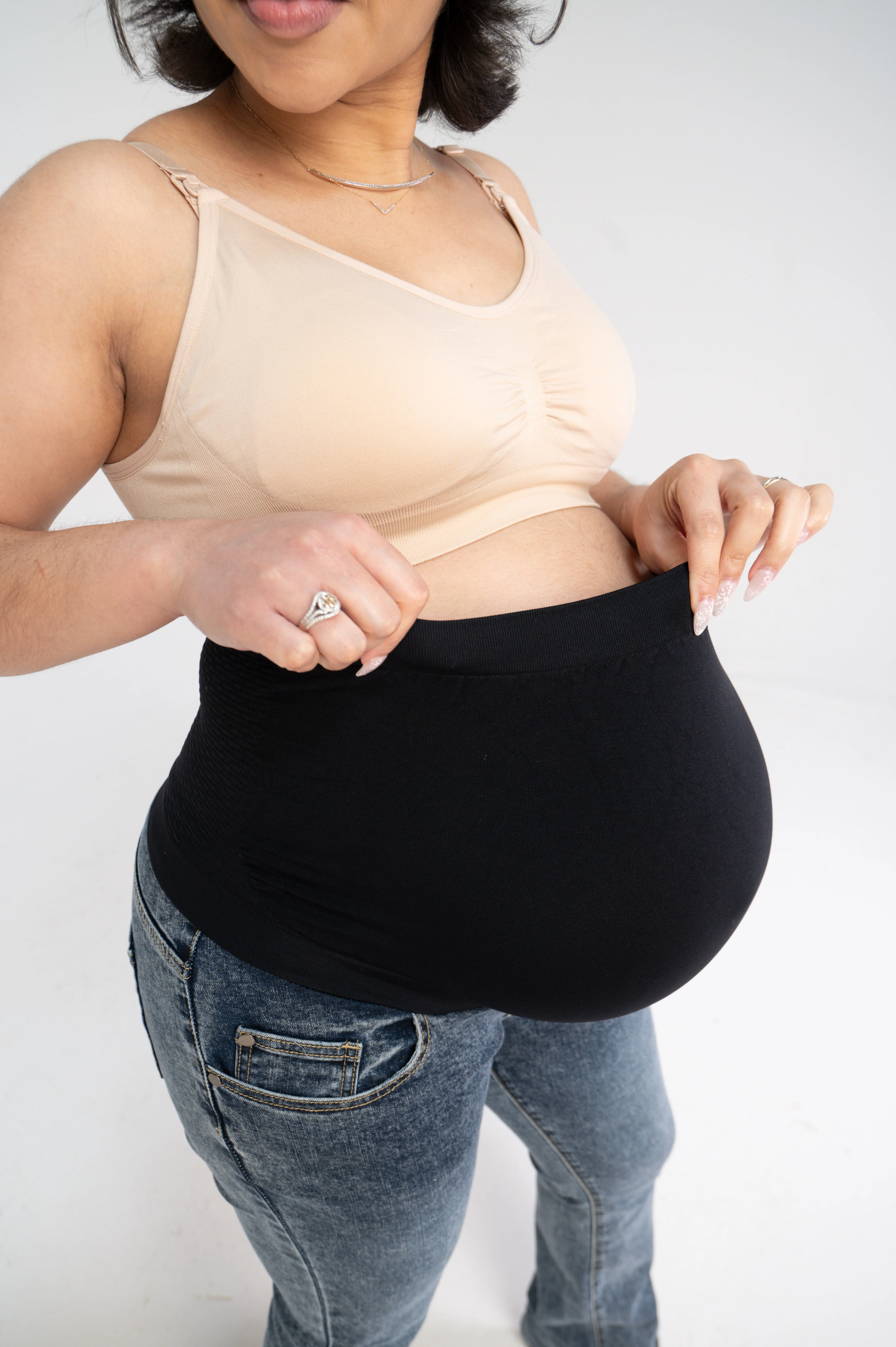 Lila Bootleg Maternity Denim Jeans Indigo - Image 4