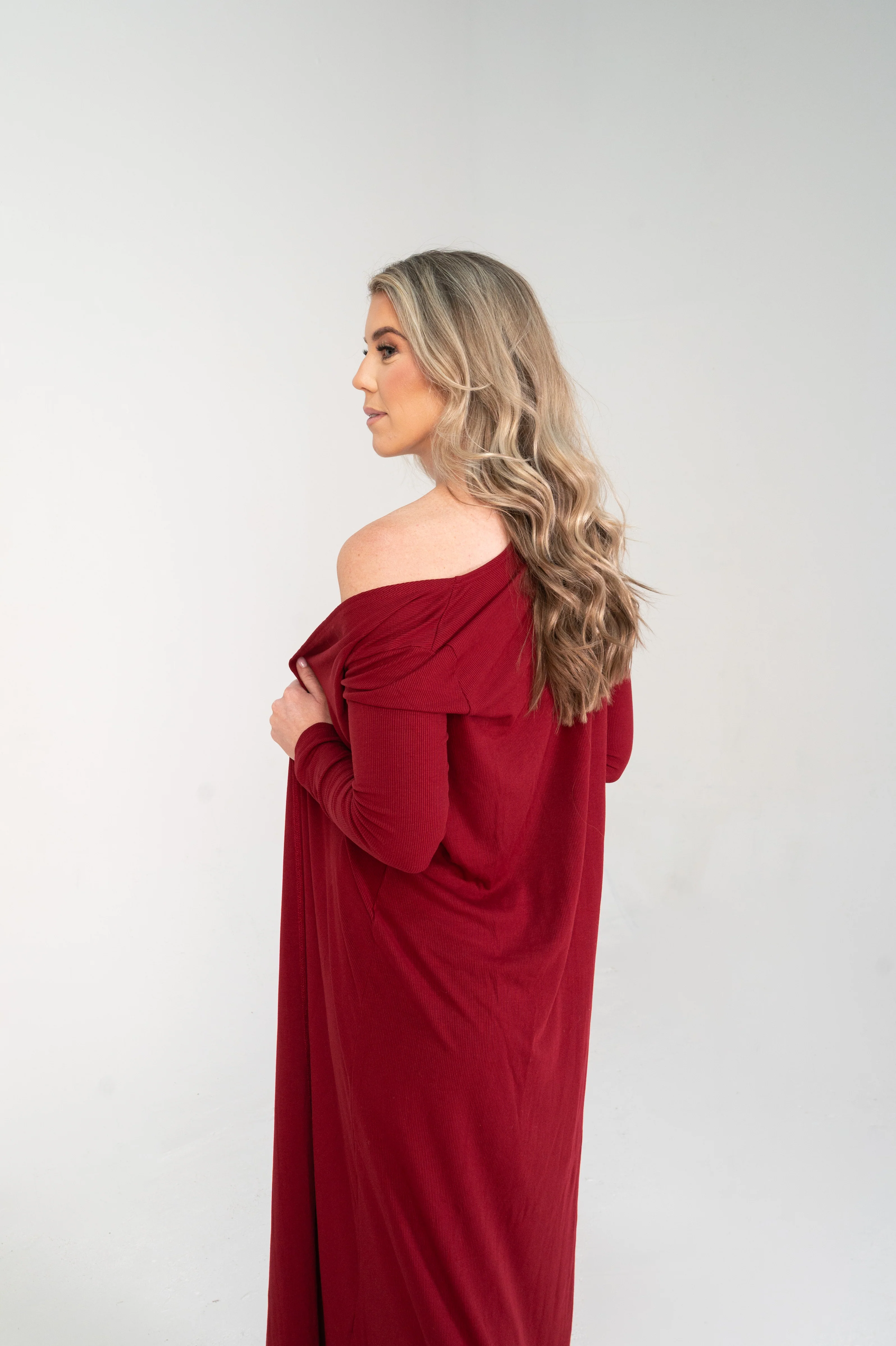Maddison Dress and Duster Set in Sangria - Image 4