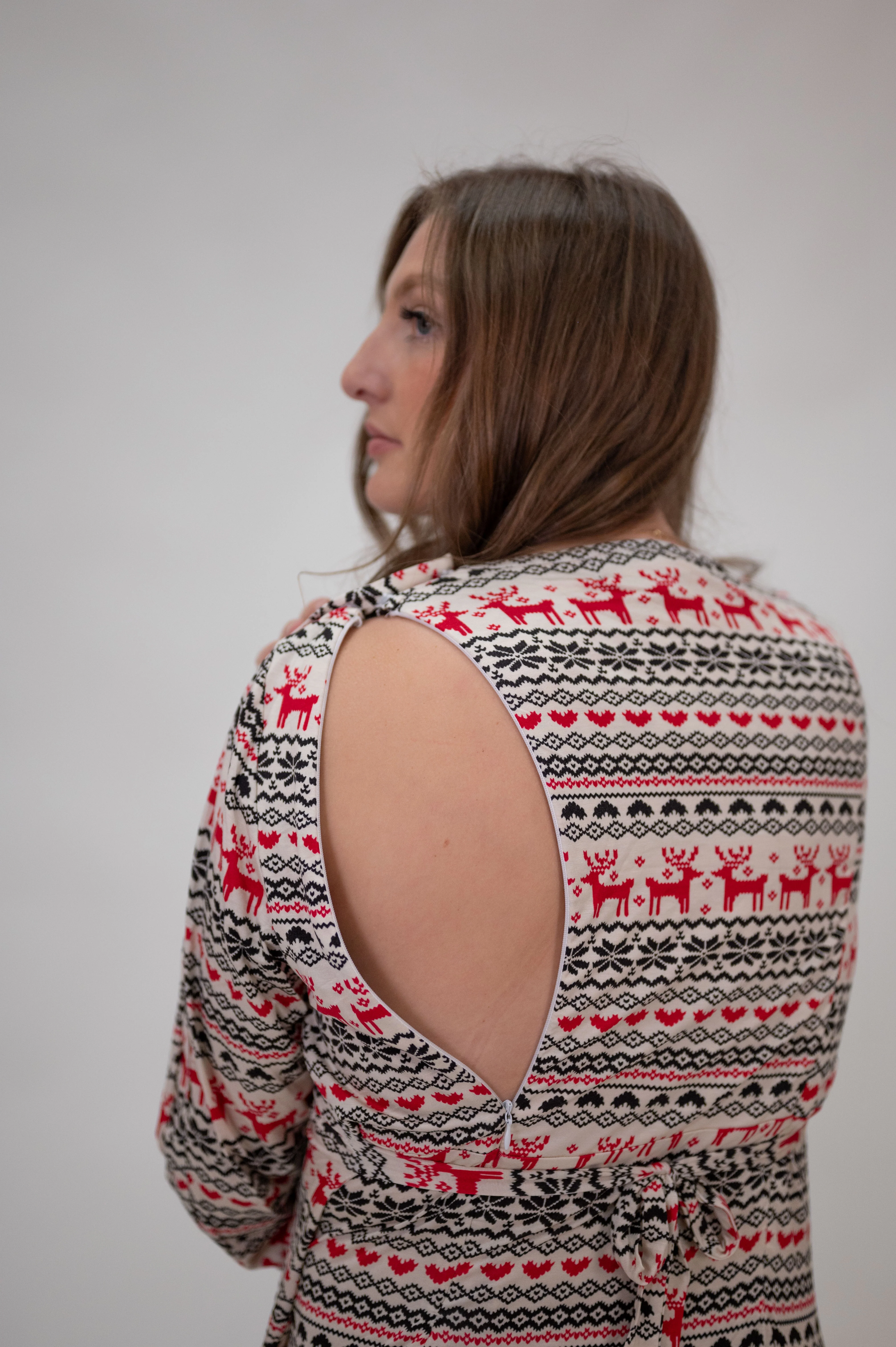 Nadia Labor & Postpartum Gown Holiday edition - Image 6