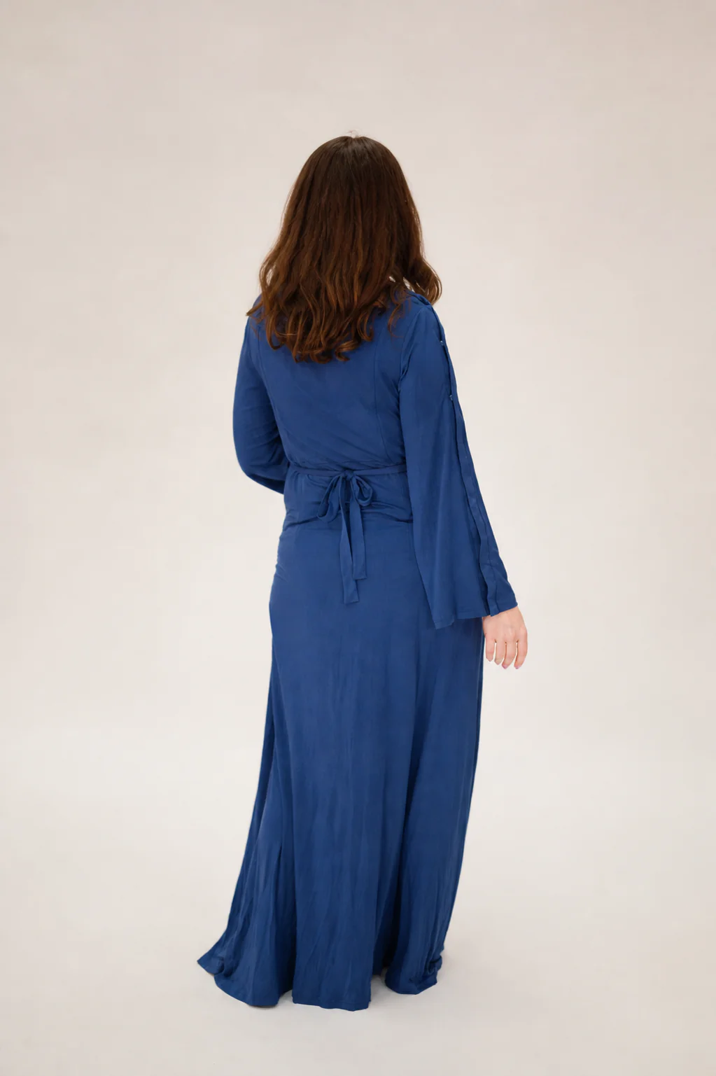 Nadia Labor & Postpartum Gown in Midnight Blue - Image 5