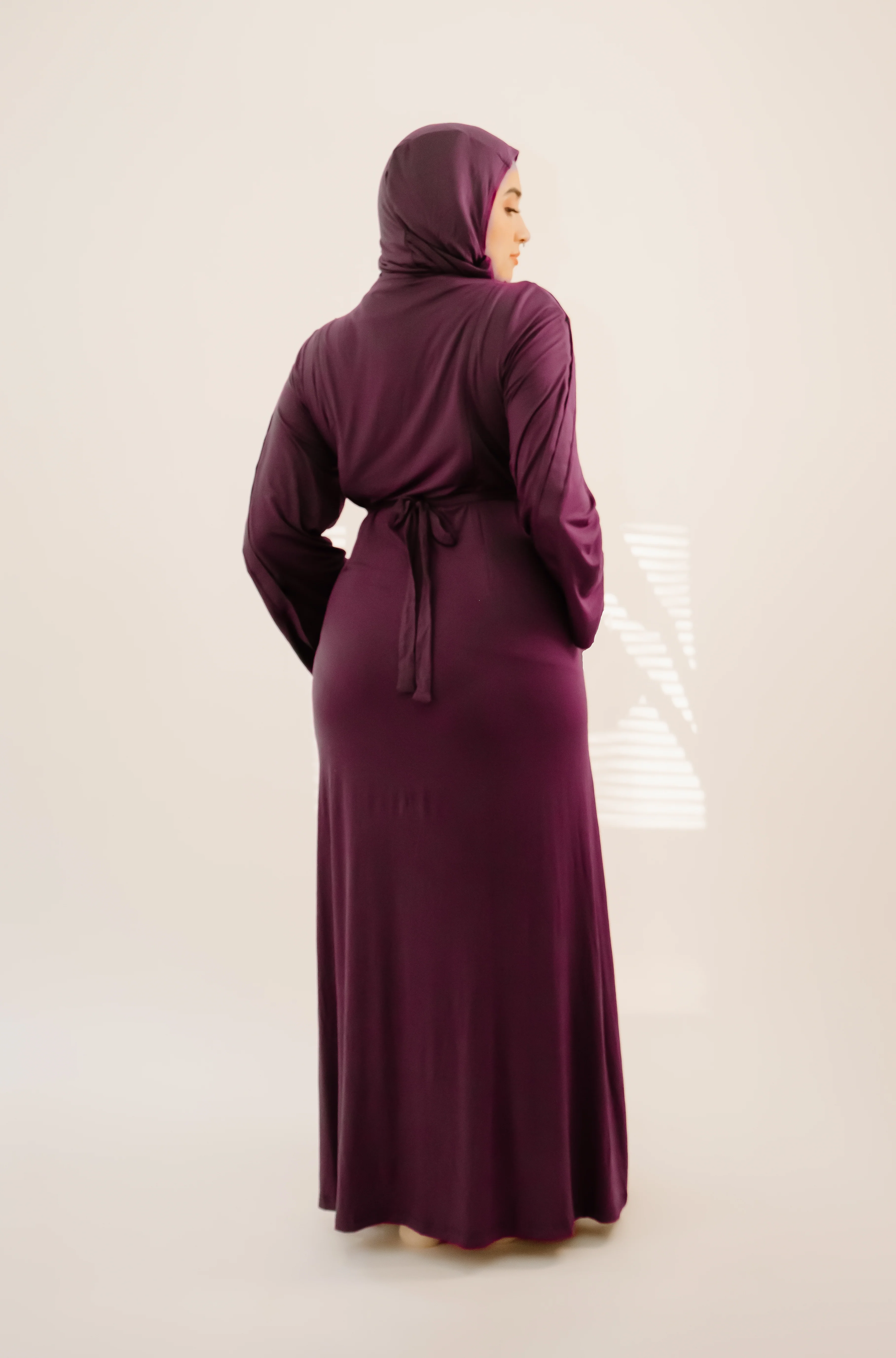 Nadia Labor & Postpartum Gown in Plum - Image 6